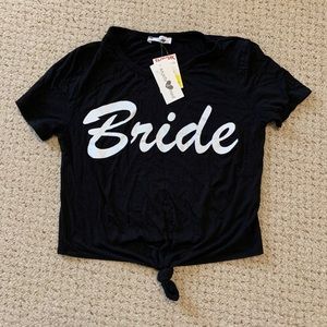 NWT Bride Cropped Tshirt